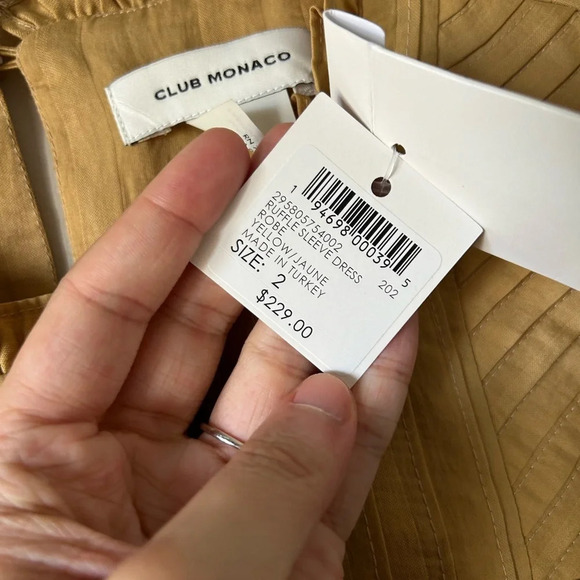 Club Monaco Ruffle  Cap Sleeve Dress - Picture 5 of 5
